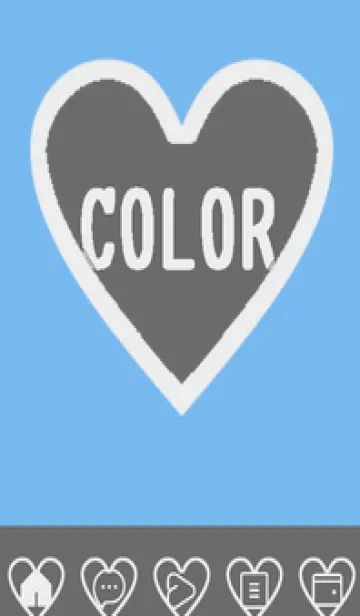 [LINE着せ替え] blue color F41の画像1