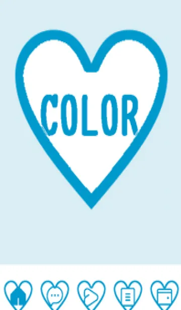 [LINE着せ替え] blue color F42の画像1