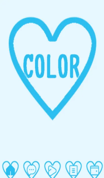 [LINE着せ替え] blue color F44の画像1