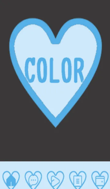 [LINE着せ替え] blue color F45の画像1