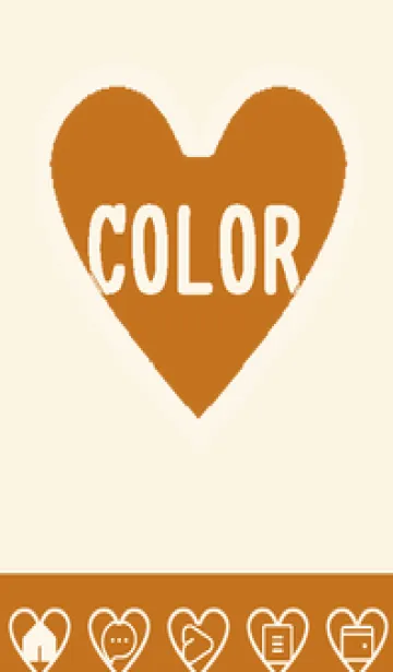 [LINE着せ替え] brown color F45の画像1