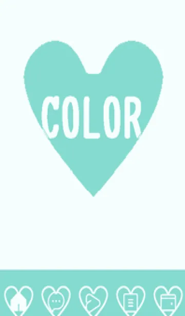 [LINE着せ替え] green color F88の画像1