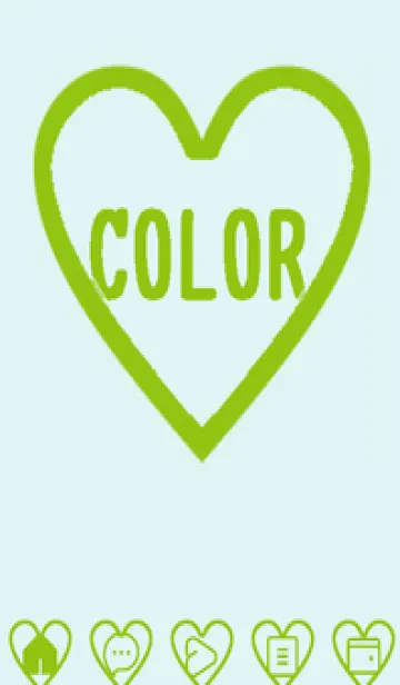 [LINE着せ替え] green color F89の画像1