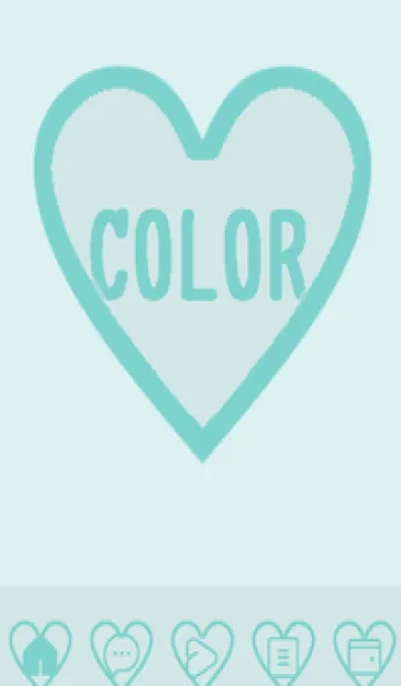 [LINE着せ替え] green color F90の画像1