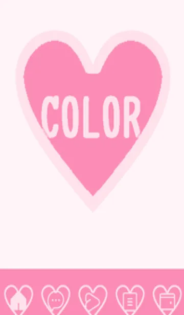 [LINE着せ替え] pink color F41の画像1