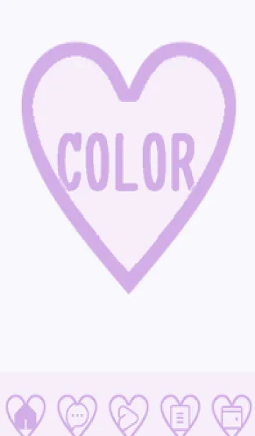 [LINE着せ替え] purple color F42の画像1