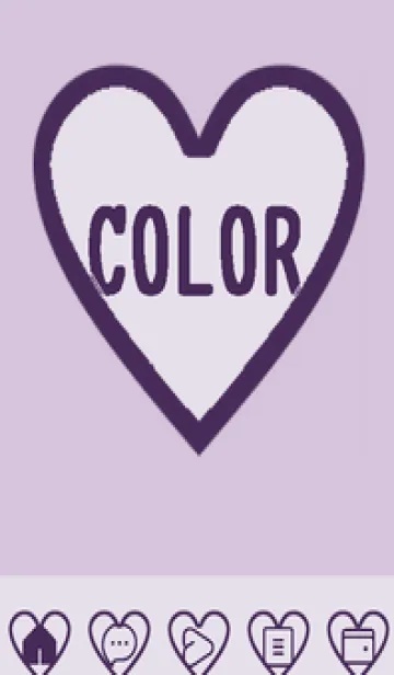 [LINE着せ替え] purple color F45の画像1