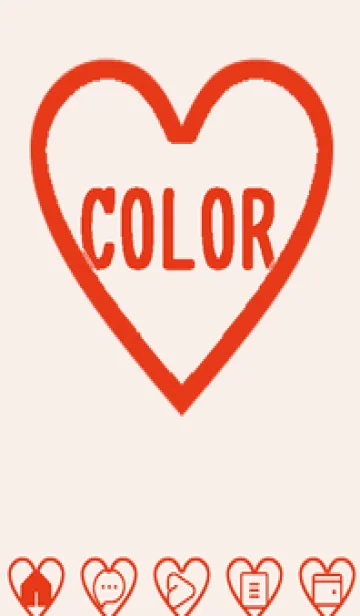 [LINE着せ替え] red color F42の画像1