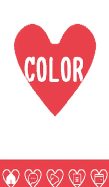 [LINE着せ替え] red color F43の画像1