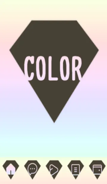 [LINE着せ替え] green color rainbow Z03の画像1