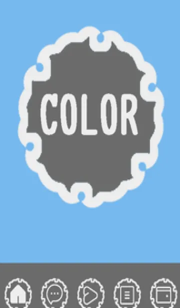 [LINE着せ替え] blue color G41の画像1