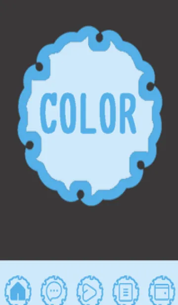 [LINE着せ替え] blue color G45の画像1