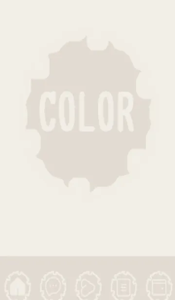 [LINE着せ替え] brown color G42の画像1