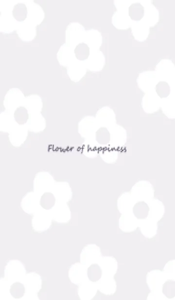 [LINE着せ替え] violet♡シンプルな白い花04_1の画像1