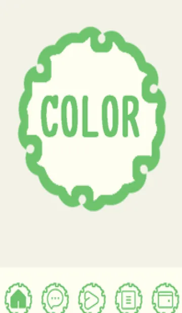 [LINE着せ替え] green color G81の画像1