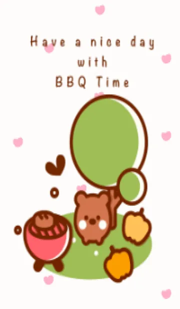 [LINE着せ替え] Happy BBQ time 16の画像1