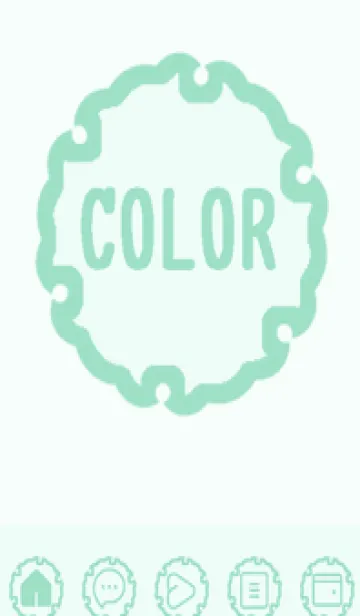 [LINE着せ替え] green color G85の画像1