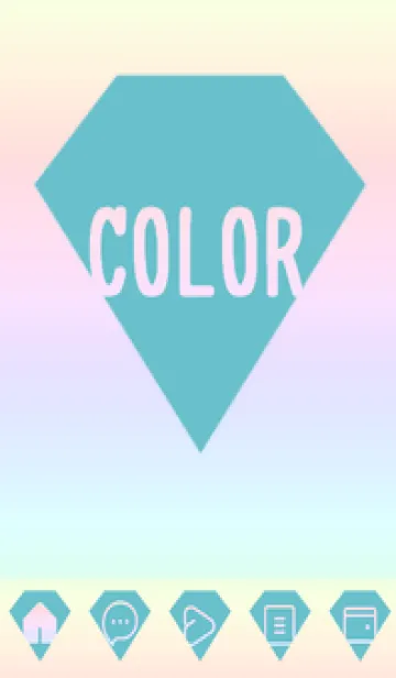 [LINE着せ替え] green color rainbow Z06の画像1