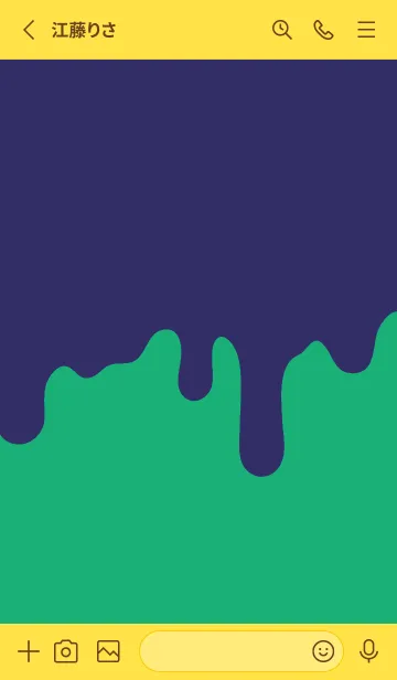 [LINE着せ替え] ドリップ スマイル .28の画像2