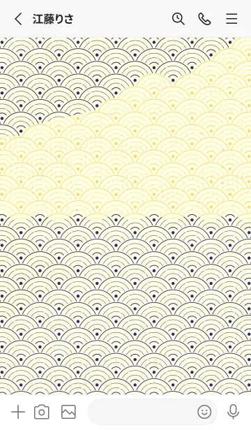 [LINE着せ替え] 和音 青海波&fermata  マルベリーの画像2