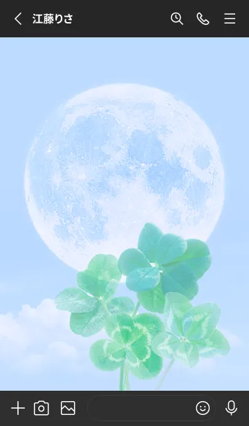 [LINE着せ替え] Real Lucky Clovers Full Moon #2-13の画像2