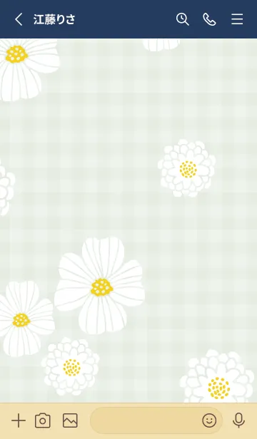 [LINE着せ替え] 白い花 可愛い16の画像2