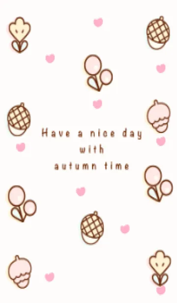 [LINE着せ替え] Happy pastel autumn time 13の画像1