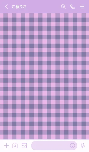 [LINE着せ替え] ハート ギンガムチェック 96の画像2
