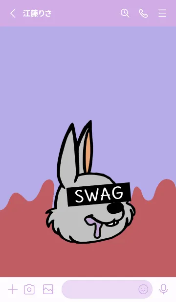 [LINE着せ替え] スワッグ ラビット 4の画像2