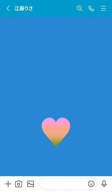 [LINE着せ替え] グラデーション ハート 33の画像2