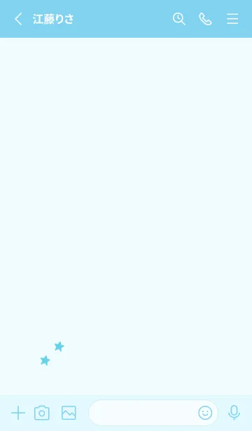 [LINE着せ替え] ねことお星さま(blue18)の画像2