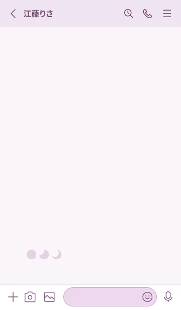 [LINE着せ替え] 三日月(purple10)の画像2