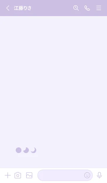 [LINE着せ替え] 三日月(purple14)の画像2