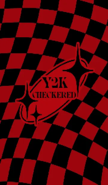 [LINE着せ替え] ✦ Y2K CHECKERED ✦ 01 RED ✦の画像1