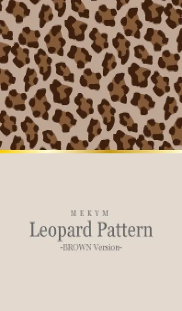 [LINE着せ替え] Leopard Pattern - BROWN 33の画像1