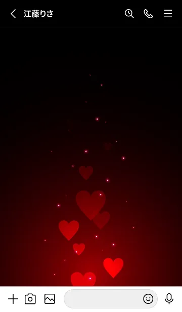 [LINE着せ替え] - Beautiful Opera Red Heart -の画像2