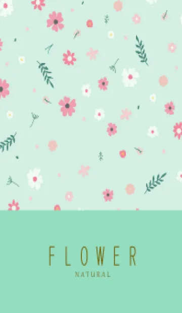 [LINE着せ替え] FLOWER MINT GREEN -NATURAL-43の画像1