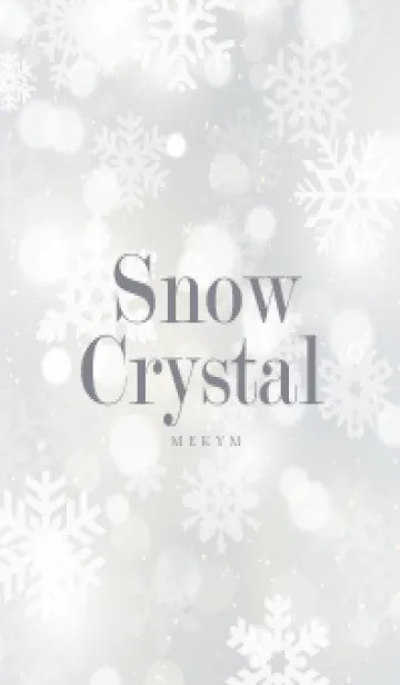 [LINE着せ替え] SnowCrystal-WHITE 3の画像1