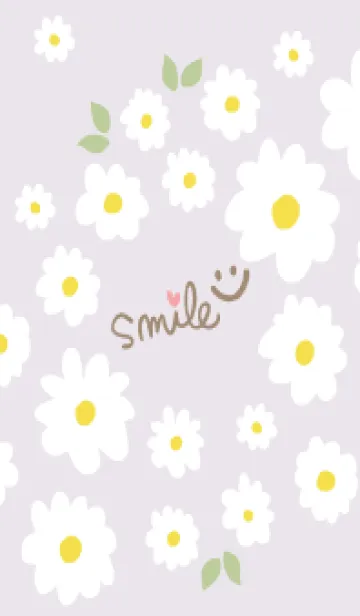 [LINE着せ替え] 白花 斜め8の画像1