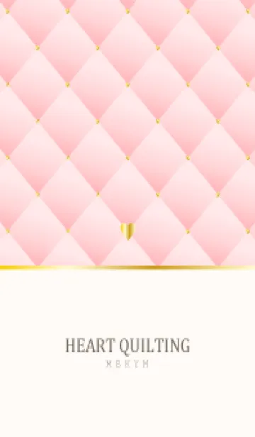[LINE着せ替え] HEART QUILTING - PINK 9の画像1