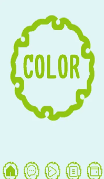 [LINE着せ替え] green color G89の画像1