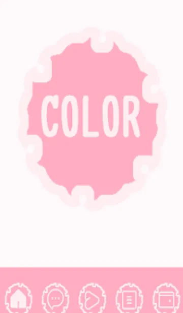 [LINE着せ替え] pink color G44の画像1