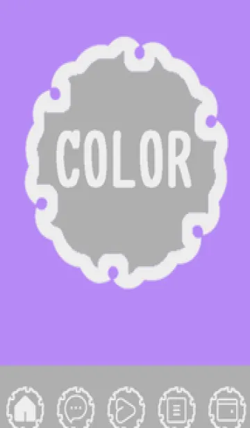 [LINE着せ替え] purple color G41の画像1