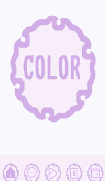 [LINE着せ替え] purple color G42の画像1