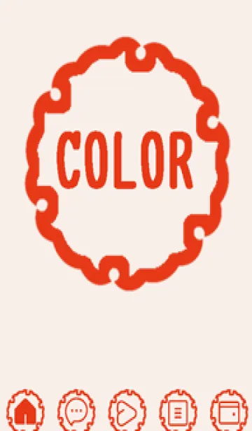 [LINE着せ替え] red color G42の画像1