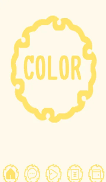 [LINE着せ替え] yellow color G44の画像1