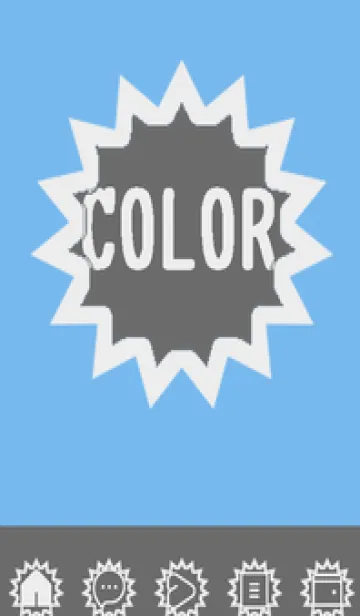 [LINE着せ替え] blue color H41の画像1