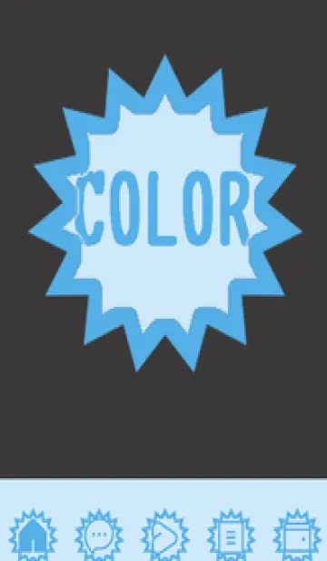 [LINE着せ替え] blue color H45の画像1