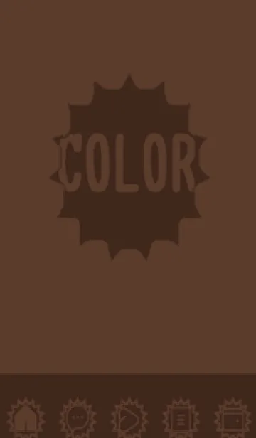 [LINE着せ替え] brown color H41の画像1