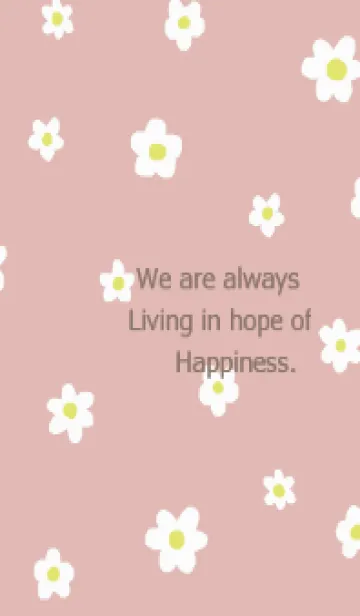 [LINE着せ替え] flower pattern / pinkbeigeの画像1